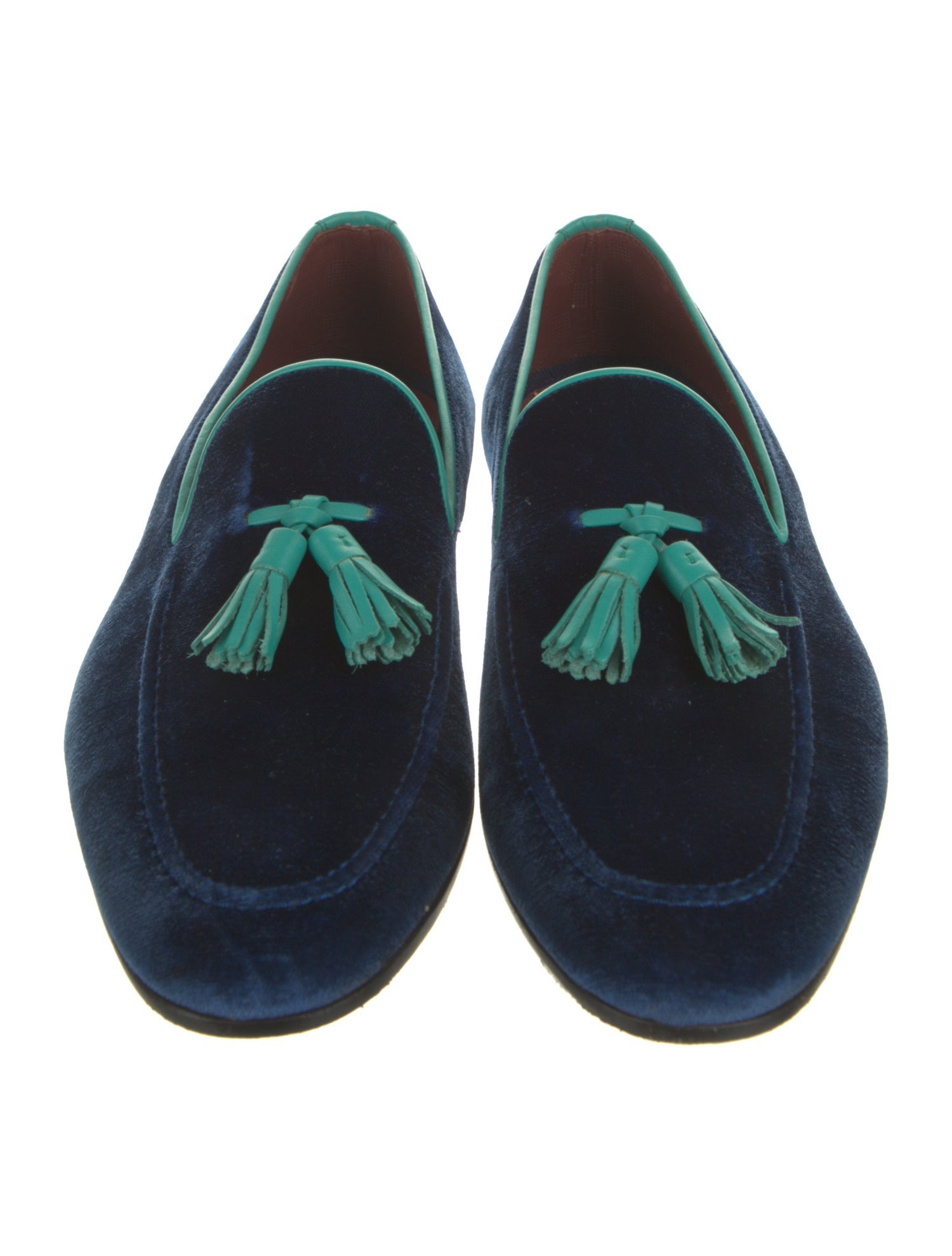 Magnanni Velvet Tassel Accents Loafers